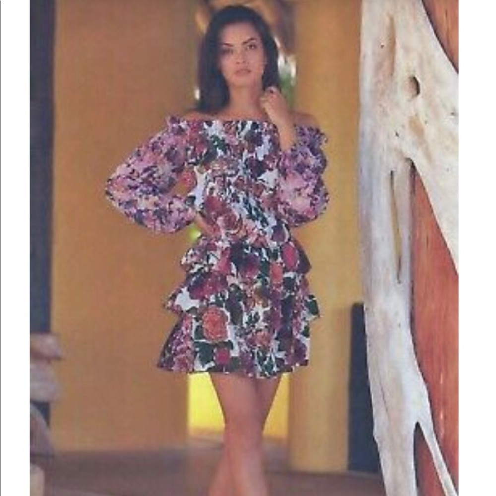 Boston Proper Off Shoulder Ruffle Dress - Picture 7 of 12